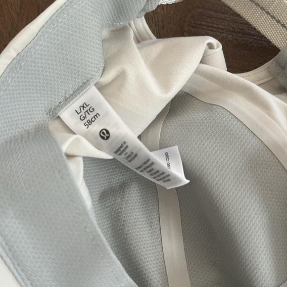 NEW Lululemon Fast and Free Running Baseball Cap Hat in bone cream color L/XL - Picture 6 of 8